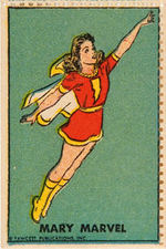 CAPTAIN MARVEL/FAWCETT CHARACTERS "COMIC STAMPS" SHEET.