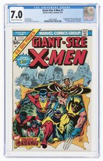 GIANT-SIZE X-MEN #1 SUMMER 1975 CGC 7.0 FINE/VF (FIRST STORM, NIGHTCRAWLER, COLOSSUS & THUNDERBIRD).