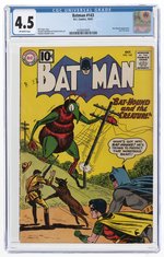 BATMAN #143 OCTOBER 1961 CGC 4.5 VG+.