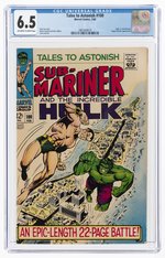 TALES TO ASTONISH #100 FEBRUARY 1968 CGC 6.5 FINE+ (INCREDIBLE HULK VS. SUB-MARINER).