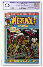 WEREWOLF BY NIGHT #2 NOVEMBER 1972 CGC RESTORED 4.0 SLIGHT (C-1) VG.