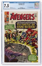 AVENGERS #13 FEBRUARY 1965 CGC 7.5 VF- (FIRST COUNT NEFARIA).