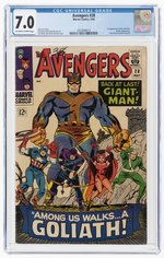 AVENGERS #28 MAY 1966 CGC 7.0 FINE/VF (FIRST COLLECTOR, GIANT-MAN BECOMES GOLIATH).