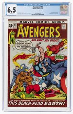 AVENGERS #93 NOVEMBER 1971 CGC 6.5 FINE+.