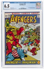 AVENGERS #95 JANUARY 1972 CGC 6.5 FINE+.