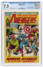 AVENGERS #100 JUNE 1972 CGC 7.5 VF-.