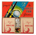 "GOING TO THE WORLD'S FAIR GAME" BY MILTON BRADLEY.