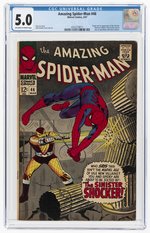 AMAZING SPIDER-MAN #46 MARCH 1967 CGC 5.0 VG/FINE (FIRST SHOCKER).