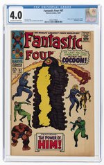 FANTASTIC FOUR #67 OCTOBER 1967 CGC 4.0 VG (FIRST HIM - ADAM WARLOCK).