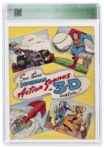 THREE-DIMENSION ADVENTURES SUPERMAN #NN 1953 CGC QUALIFIED 4.0 VG (LOOSE 3D GLASSES INCLUDED).