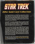 STAR TREK 22kt GOLD CARD SET WITH ALBUM & MAILER BOX.