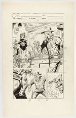 WESTERN OUTLAWS ORIGINAL ART UNUSED PAGE BY JACK KELLER.