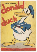 1935 "DONALD DUCK" LINEN-LIKE BOOK.