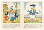 1935 "DONALD DUCK" LINEN-LIKE BOOK.