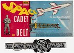 OFFICIAL TOM CORBETT SPACE CADET BELT ON CARD.