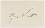 AL SMITH SIGNED CARD NY GOV. & 1928 DEMOCRATIC PRESIDENTIAL CANDIDATE.