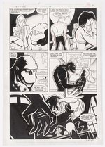 THE BATMAN AND ROBIN ADVENTURES #23 PAGE ORIGINAL ART BY BO HAMPTON.