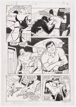 THE BATMAN AND ROBIN ADVENTURES #23 PAGE ORIGINAL ART BY BO HAMPTON.