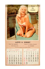 JAYNE MANSFIELD "STUDIO SECRETS" PIN-UP CALENDAR.