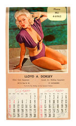 JAYNE MANSFIELD "STUDIO SECRETS" PIN-UP CALENDAR.