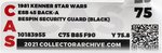 STAR WARS: THE EMPIRE STRIKES BACK (1981) - BESPIN SECURITY GUARD (BLACK) 45 BACK-A CAS 75Y.