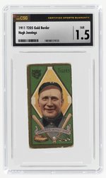 1911 T205 GOLD BORDER HUGH JENNINGS (HOF) CSG 1.5 FAIR.