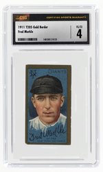 1911 T205 GOLD BORDER FRED MERKLE CSG 4 VG/EX.