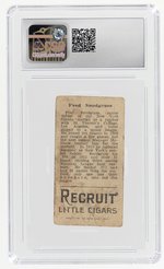 1912 T207 BROWN BACKGROUND FRED SNODGRASS CSG 1.5 FAIR.