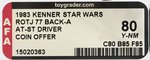 STAR WARS: RETURN OF THE JEDI (1983) - AT-ST DRIVER 77 BACK-A AFA 80 Y-NM (COIN OFFER).