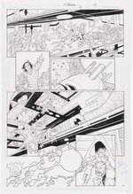 R.E.B.E.L.S. #4 PAGE ORIGINAL ART BY CLAUDE ST. AUBIN.