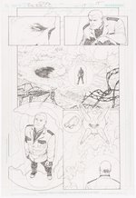 R.E.B.E.L.S. #19 PAGE ORIGINAL PENCIL ART BY CLAUDE ST. AUBIN.