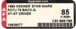 STAR WARS: RETURN OF THE JEDI (1984) - AT-ST DRIVER 79 BACK-A AFA 85 Y-NM+.