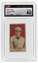 1920-21 W514 #64 HARRY HOOPER (HOF) HAND CUT CSG AU AUTHENTIC.