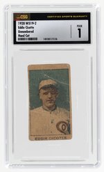 1920 W519-2 EDDIE CICOTTE UNNUMBERED HAND CUT CSG 1 POOR.