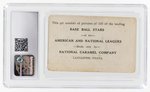 1921-23 E220 NATIONAL CARAMEL BABE ADAMS CGC 1.5 FAIR.