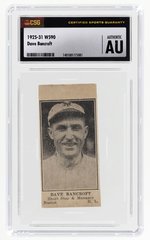 1925-31 W590 DAVE BANCROFT (HOF) CSG AU AUTHENTIC.