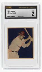 1949 BOWMAN #24 STAN MUSIAL (HOF) CSG 2 GOOD.