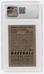 1952 #8 BOWMAN PEE WEE REESE (HOF) CSG 4.5 VG/EX+.