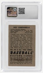 1952 BOWMAN #44 ROY CAMPANELLA (HOF) CSG 3.5 VERY GOOD+.