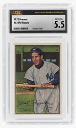 1952 BOWMAN #52 PHIL RIZZUTO CSG 5.5 EXCELLENT+.