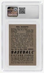 1952 BOWMAN #52 PHIL RIZZUTO CSG 5.5 EXCELLENT+.