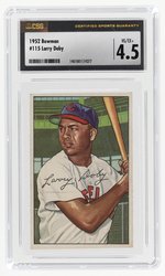 1952 BOWMAN #115 LARRY DOBY (HOF) CSG 4.5 VG/EX+.