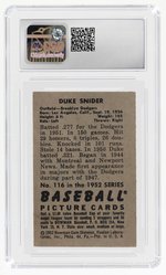 1952 BOWMAN #116 DUKE SNIDER (HOF) CSG 5 EXCELLENT.