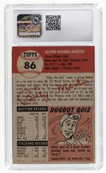 1953 TOPPS #86 BILLY MARTIN CGC 6 EX/NM.