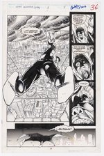 2099 UNLIMITED #3 ORIGINAL ART PAGE BY CHRIS WOZNIAK.