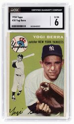 1954 TOPPS #50 YOGI BERRA (HOF) CGC 6 EX/NM.