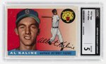 1955 TOPPS #4 AL KALINE (HOF) CGC 5 EXCELLENT.