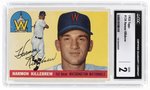 1955 TOPPS #124 HARMON KILLEBREW (HOF) ROOKIE CARD CGC 2 GOOD.