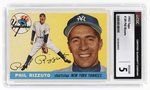 1955 TOPPS #189 PHIL RIZZUTO (HOF) CGC 5 EXCELLENT.