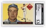 1955 TOPPS #210 DUKE SNIDER (HOF) CGC 5.5 EXCELLENT+.